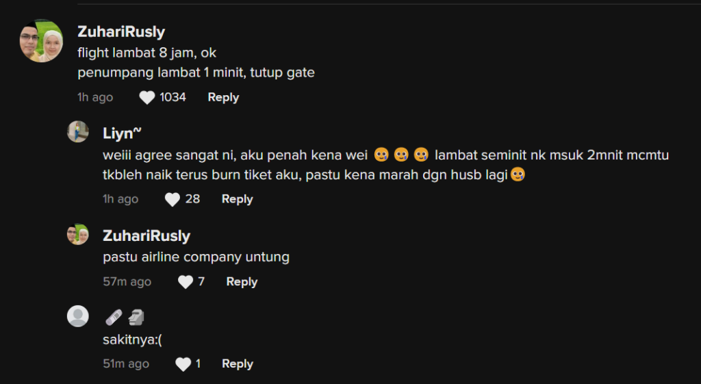 Penerbangan Ke Kuching Tertangguh 8 Jam Tanpa Notis, Individu Naik Bengang Marah Staf