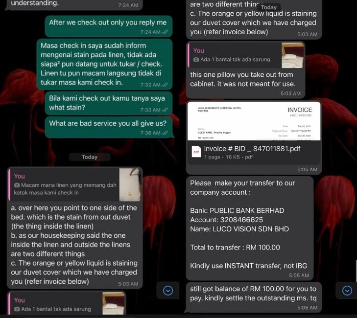 Luah Kesal Dituduh Kotorkan Cadar, Tempat Penginapan Di Kuching Ini Terima Kecaman Hebat Netizen
