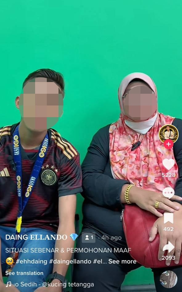 Prank Baling Kek Dekat Muka Ibu Bawa Anak OKU, TikToker Terima Kecaman Hebat Dari Netizen