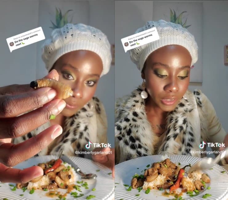 Ulat Mulong Rasa Macam Rumput, Tiktok Wanita Dari US Ini Tarik Perhatian Netizen Borneo