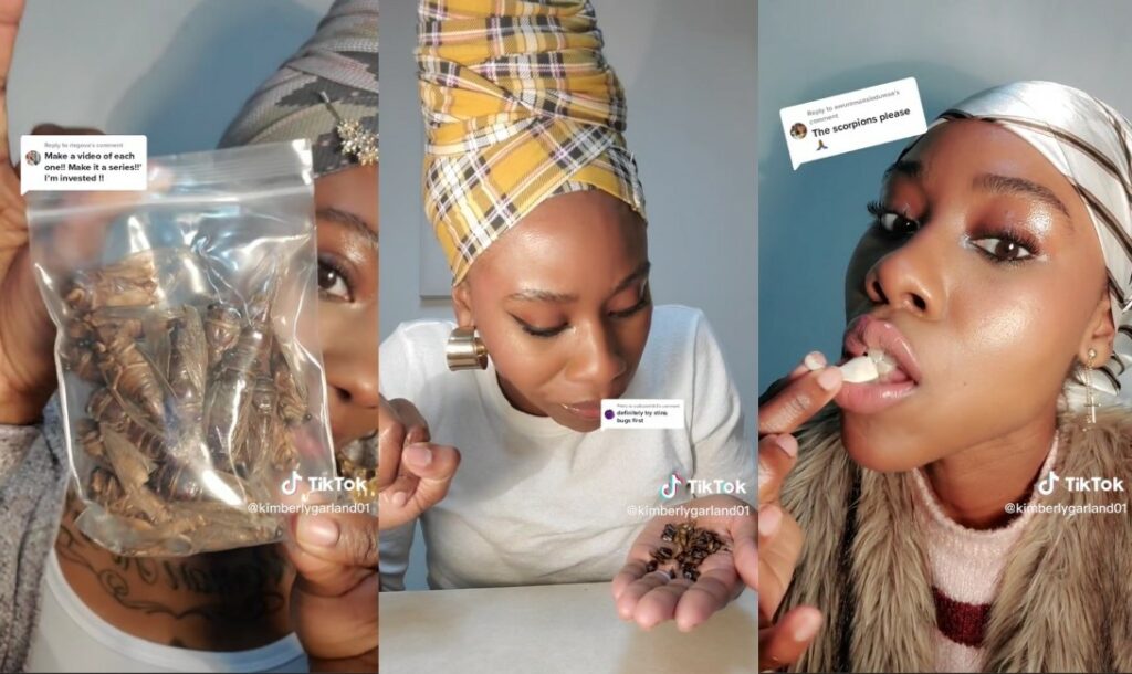 Ulat Mulong Rasa Macam Rumput, Tiktok Wanita Dari US Ini Tarik Perhatian Netizen Borneo