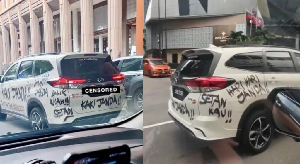 Tular Kenderaan Diconteng Sangkakan Suami Gila Janda, Rupanya Marketing Vape Jenama Tempatan