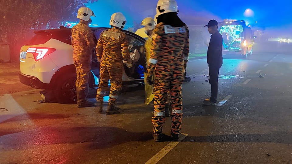Kemalangan Maut Malam Tahun Baru Cina Di Miri, Pemandu HRV Meninggal Dunia Dilokasi