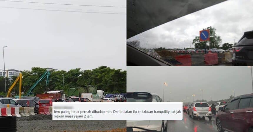 3 Jam Tersangkut, Netizen Desak Projek Lampu Isyarat Jalan Kuching-Samarahan Disegerakan