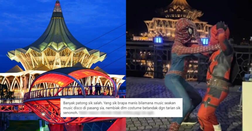 Muzik Bingit Dan Tarian Kurang Sopan 'Cemarkan' Waterfront Kuching, Ini Reaksi Netizen