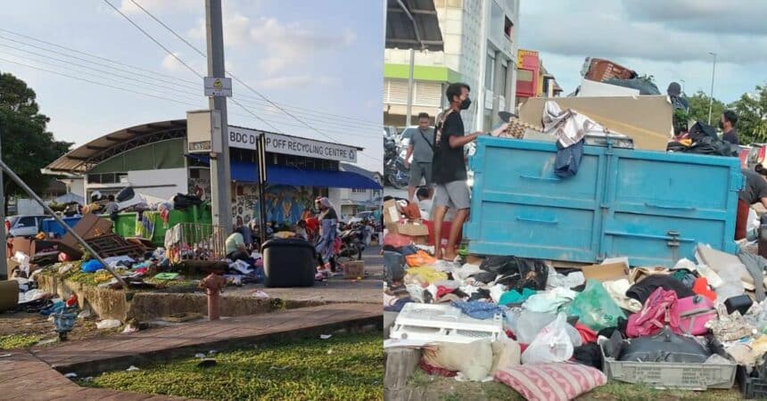 Tular Pusat Kitar Semula BDC Diceroboh, Orang Awam Mengganas Rebut Barangan 'Recycle'