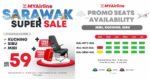 MYAirline Lancar Promo Sarawak Super Sale Dengan Tempat Duduk Dan 15KG Bagasi Percuma