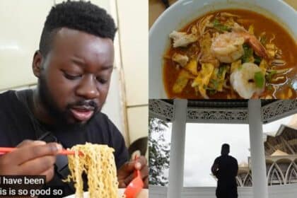 Habiskan Semangkuk Laksa Sarawak, Youtuber Dari UK Ini Akui Kelazatan 'Breakfast Of The God' Ini
