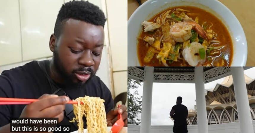 Habiskan Semangkuk Laksa Sarawak, Youtuber Dari UK Ini Akui Kelazatan 'Breakfast Of The God' Ini