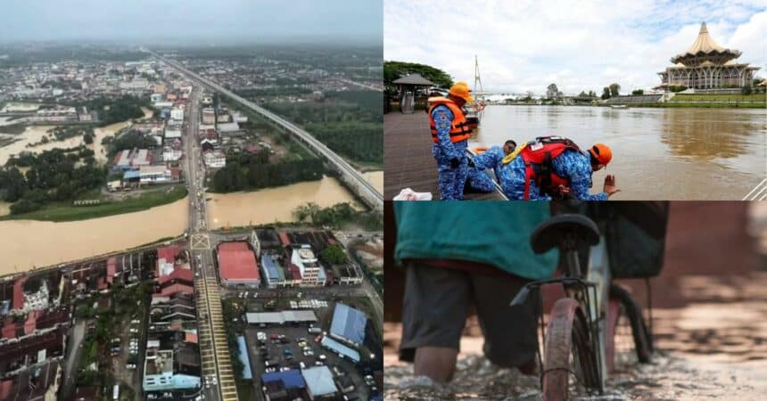 Banjir Dan Hujan Lebat Di Sarawak, Bomba Minta Orang Ramai Tangguh Dahulu Aktiviti 'Outdoor'