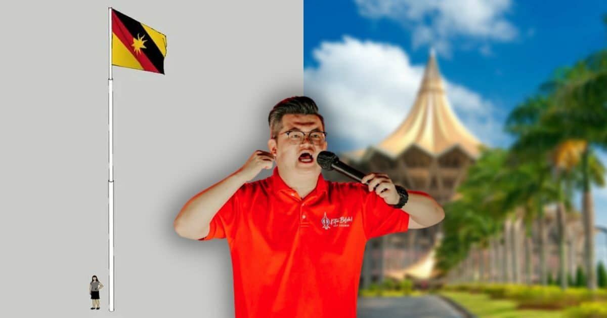 Telan Kos 30 Juta, MP Kuching 'Bantah' Idea Kerajaan Sarawak Mahu Bina Tiang Bendera Tertinggi