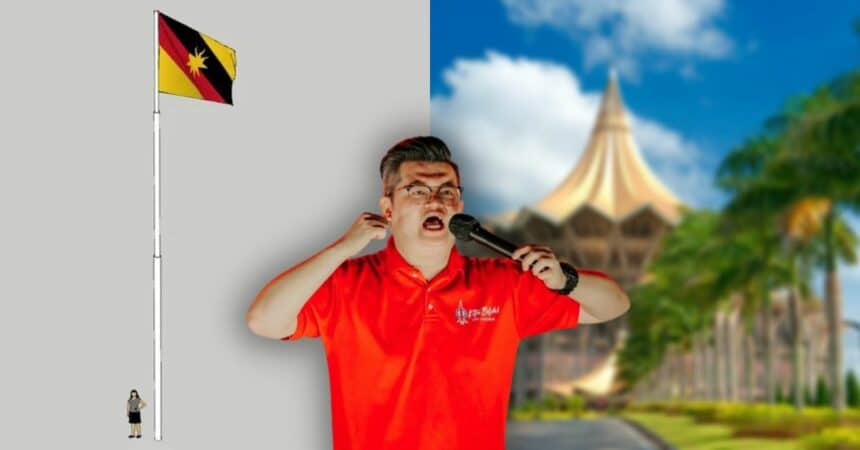 Telan Kos 30 Juta, MP Kuching 'Bantah' Idea Kerajaan Sarawak Mahu Bina Tiang Bendera Tertinggi