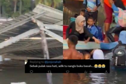 Jeti Ke Sekolah Di Sabah Runtuh Tiba-tiba, Guru Dan Pelajar Basah Lencun Hingga Undang Sebak Netizen