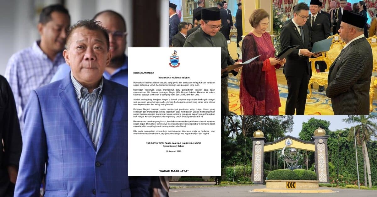 Bung Moktar Digugurkan, Kabinet Negeri Dirombak Bagi Kukuhkan Kerajaan Sabah