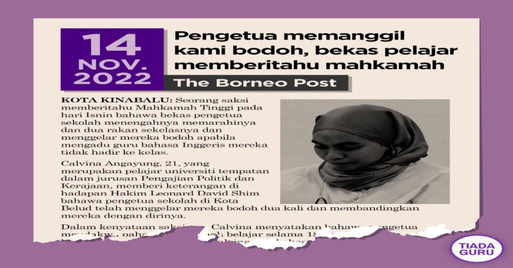 Rentetan Kes Pelajar Saman Guru Ponteng Di Sabah, Banyak ‘Bukti’ Dalaman Lain Mulai Terbongkar
