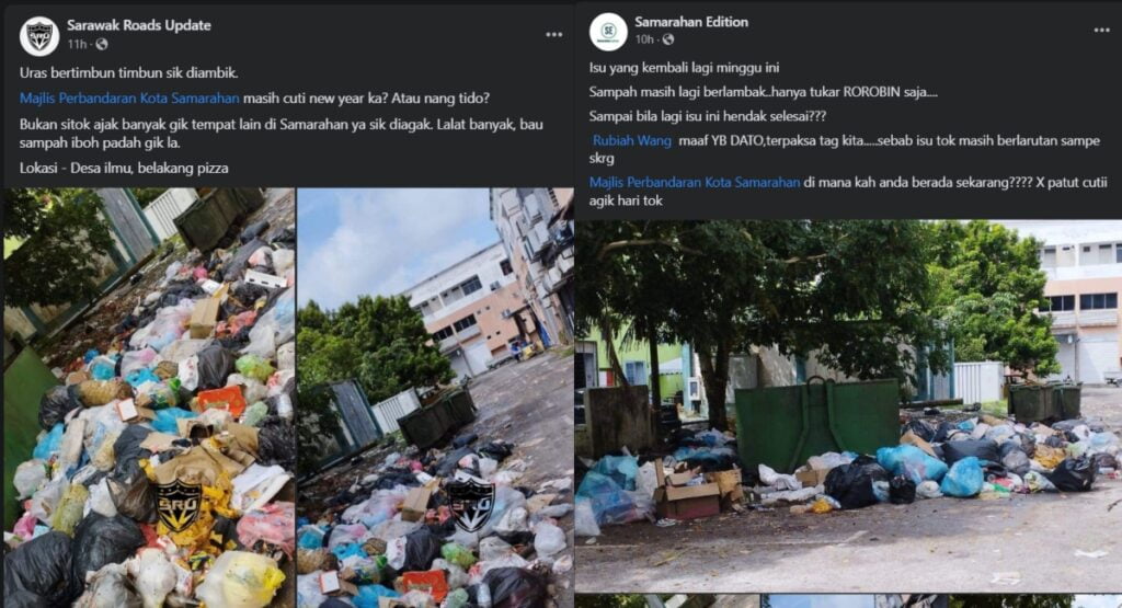 MPKS Turun Padang Bersihkan Tapak Pembuangan Sampah Di Samarahan Raih Pujian Netizen