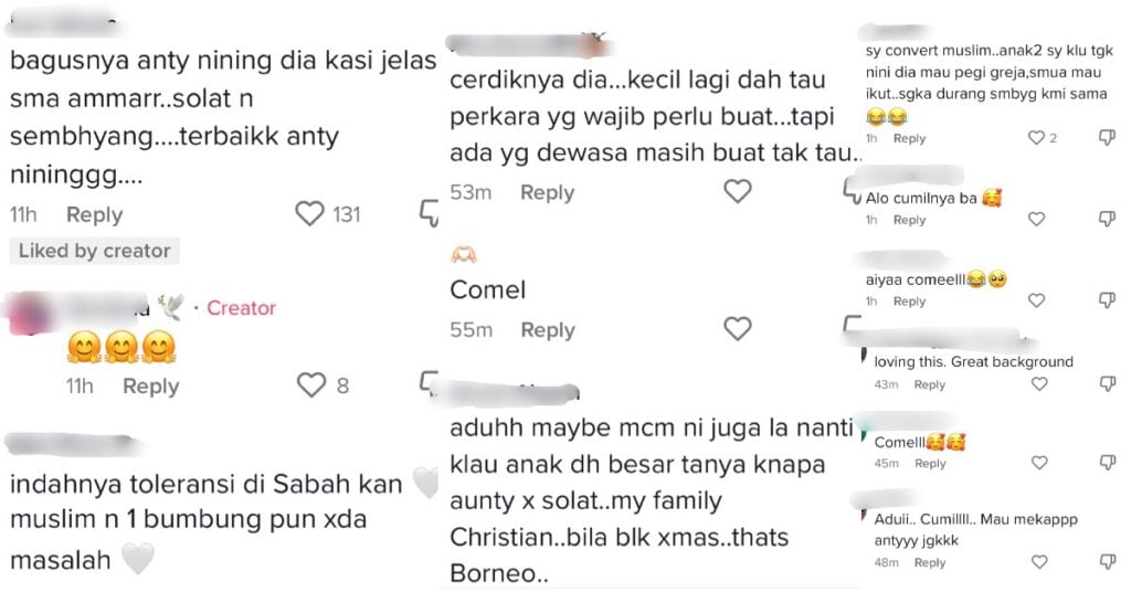 Tular Petah Si Kecil Persoal Beza Solat & Sembahyang, Buat Netizen Kagum Toleransi Di Sabah