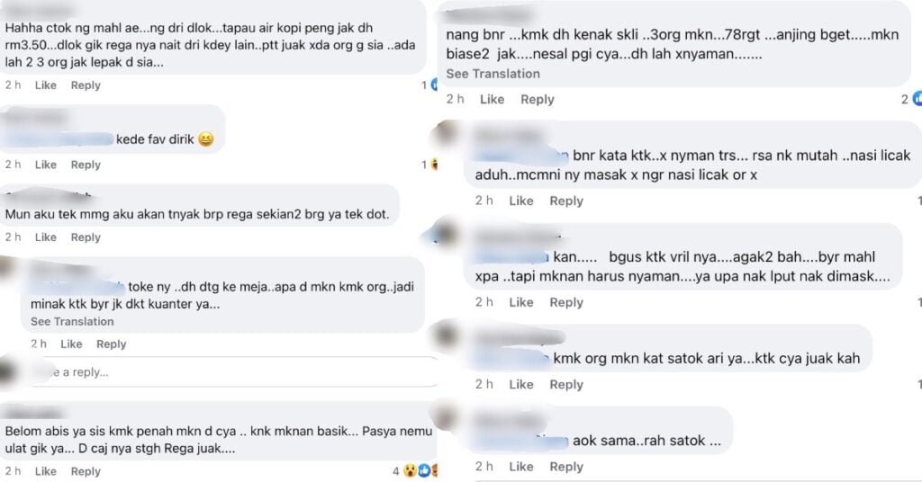 Tular Luahan Wanita Ini Bayar Makanan Harga Kayangan Di Kuching, Netizen Kongsi Pengalaman Sama