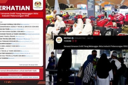 Hati-Hati Memilih Syarikat Pelancongan, MOTAC Dedah Senarai Agensi Yang Tidak Berlesen