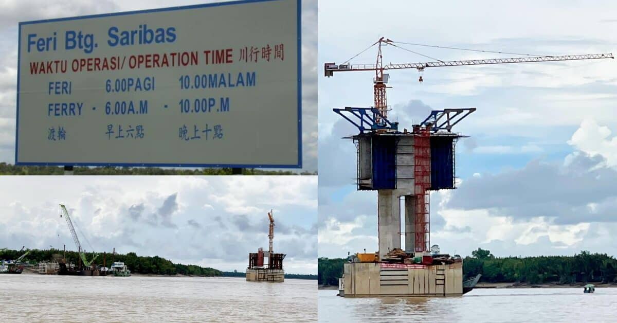 Hubung Pusa-Beladin, Jambatan Batang Saribas Bakal Siap Pada Bulan Ogos 2024