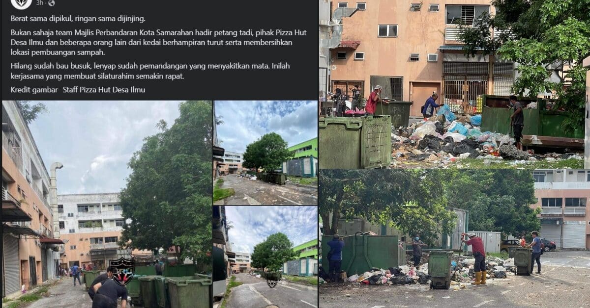 MPKS Turun Padang Bersihkan Tapak Pembuangan Sampah Di Samarahan Raih Pujian Netizen