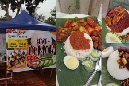 Murah Dan Sedap, Gerai Di Desa Ilmu Ini Jual Nasi Lemak Hanya RM1.50 Sahaja