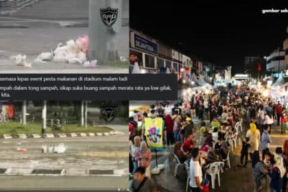Sampah Merata, Keadaan Stadium Perpaduan Petra Jaya Selepas Pesta Makanan Cetus Geram Netizen