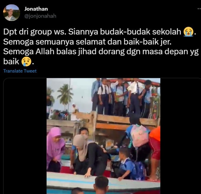 Jeti Ke Sekolah Di Sabah Runtuh Tiba-tiba, Guru Dan Pelajar Basah Lencun Hingga Undang Sebak Netizen