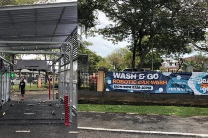 Serendah RM12, Kini Anda Boleh Drivethru Cuci Kereta Guna Robotic Carwash Di Stampark Kuching