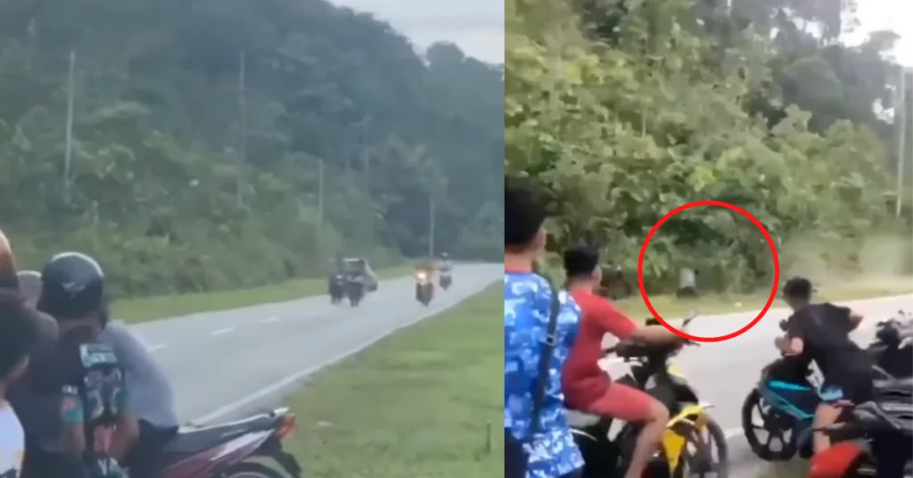 Tular Remaja Hampir Menempah Maut, Merempit Hingga Terbabas Laju Masuk Belukar