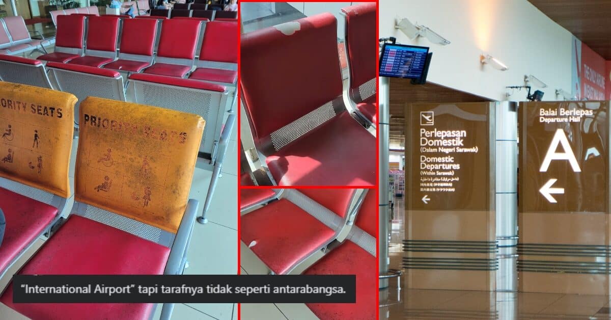 Taraf Tidak Seperti Antarabangsa, Individu Ini Luah Kecewa Keadaan Kuching International Airport