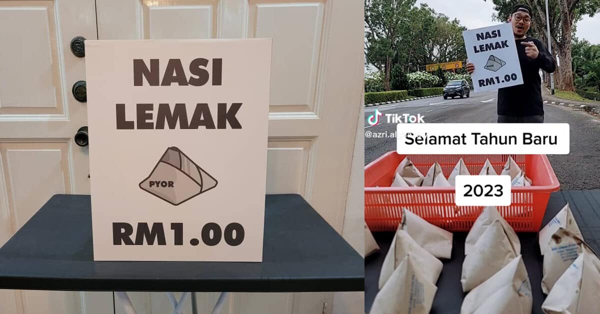 Hanya RM1 Sahaja, Anda Perlu Cuba Nasi Lemak PYOR Yang Terletak Di Bus Stop Taman Hussein Kuching