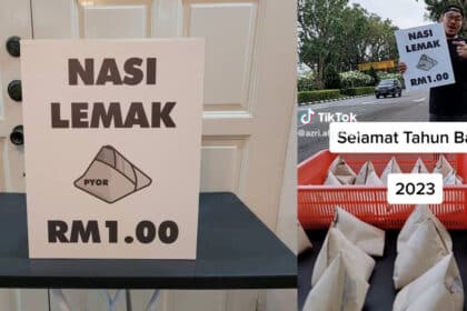 Hanya RM1 Sahaja, Anda Perlu Cuba Nasi Lemak PYOR Yang Terletak Di Bus Stop Taman Hussein Kuching