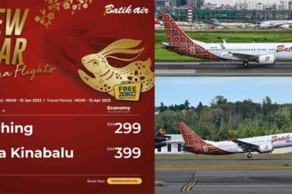 Batik Air Tambah Penerbangan Ke Kuching Dan Kota Kinabalu Sempena Tahun Baru Cina