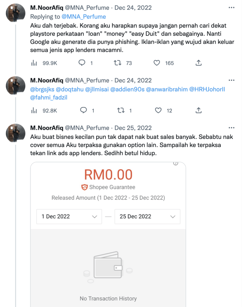 Terjerat Sindiket Wang Segera, Lelaki Ini Menyesal Guna Aplikasi 'Money Lender'