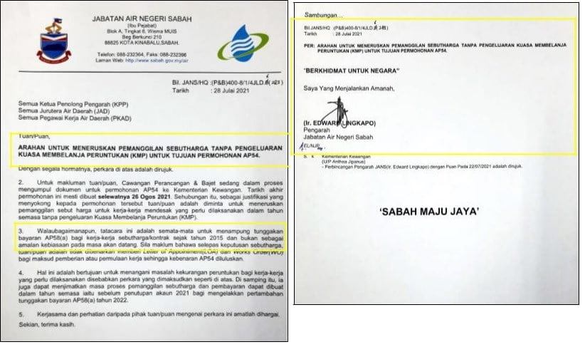 Dalang Disebalik Projek Jabatan Air Sabah Terbengkalai, Timbalan Pengarah Dedah Menteri Terlibat
