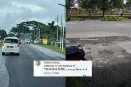 Kerja 'Semadi Nadai', Jalan Di Semerah Padi Diturap 'Macam Tampung Seribu' Jadi Bahan Jenaka Netizen