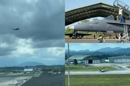 Mendarat Di Airport Kuching, Kelajuan Jet F/A-18D Hornet Kebanggaan TUDM Buat Netizen Teruja