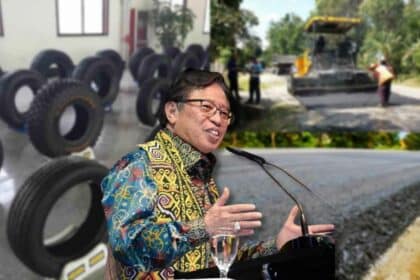 Abang Jo: Batal Cukai Tayar, Kerajaan Sarawak Cadang Guna Tayar Lama Untuk Perbaiki Jalan