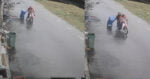 Berlaku Di Tabuan Kuching, Dua Individu Dirakam Mencuri Tong Sampah Besar Di Depan Rumah Pemilik