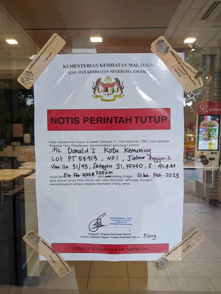 Restoran 'Fast Food' Terkenal Diarah Tutup, Pelanggan Jumpa Tikus Dan Lipas Dalam Aiskrim