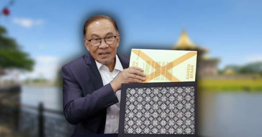 Guna Beg Songket Sarawak Bentang Belanjawan, 'Cita Rasa' Anwar Ibrahim Dipuji Netizen