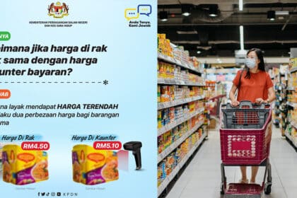 Harga Berbeza Di Kaunter Dan Rak, KPDN Beri Peringatan Pelanggan Wajib Bayar Harga Terendah