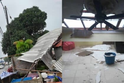 Hujan 12 Jam Tanpa Henti, Penduduk Kampung Buntal Kongsi Keadaan Rumah Musnah Akibat Ribut
