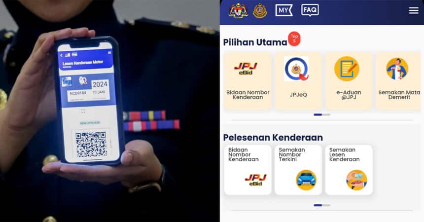 Kini Guna Aplikasi Sahaja, Ini Cara Untuk Akses Ke Lesen Dan Roadtax Anda Di MyJPJ