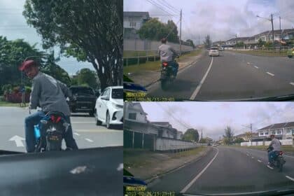 Dipercayai berpunca dari tidak puas hati, lelaki tersebut bertindak menghalang jalan wanita tersebut sebelum simpang masuk bulatan Setia Raja.