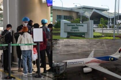 Masalah Teknikal Pada Sayap, MAS Lakukan Pendaratan Cemas Di Miri Dengan Selamat