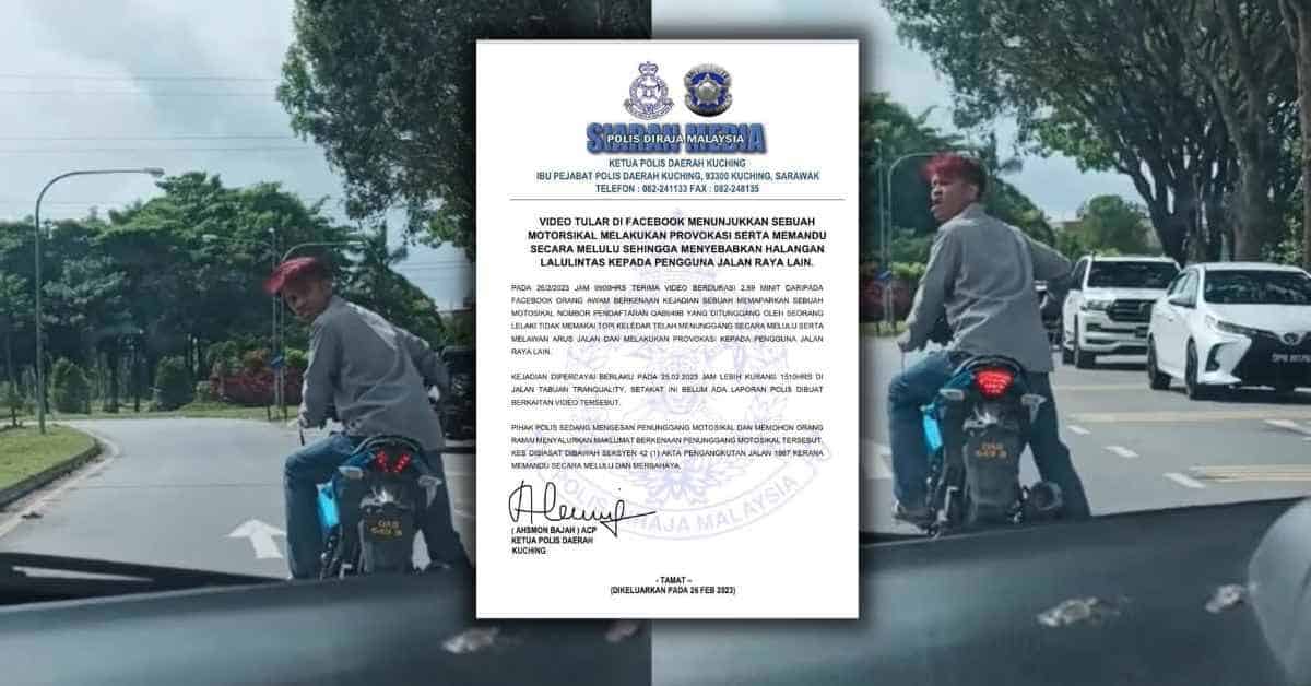 Padah Jadi Samseng Jalanan, Polis Kini Buru Suspek 'Pembuli' Di Jalan Tabuan TT3