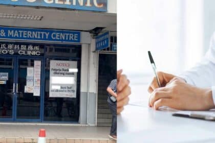 Pasang Notis Larang Pekerja Sebuah Bank Tertentu Masuk, Klinik Di Miri Ini Terima Perhatian Netizen
