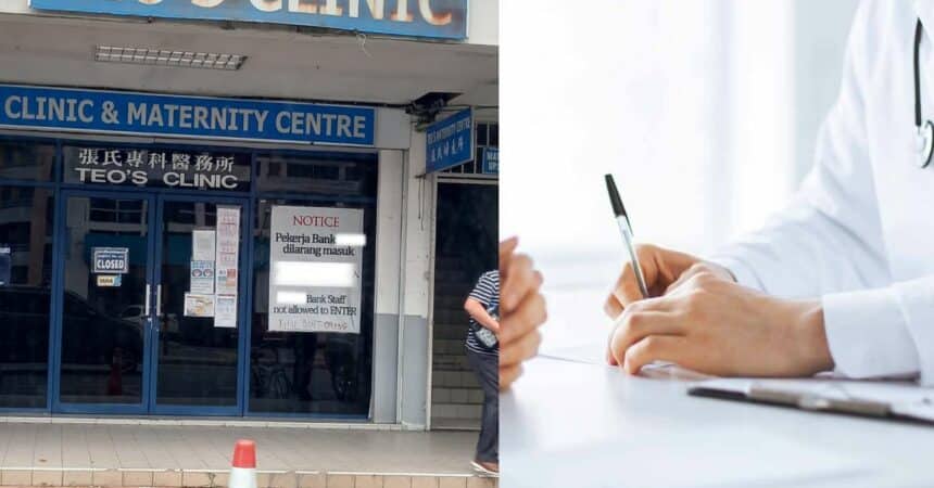 Pasang Notis Larang Pekerja Sebuah Bank Tertentu Masuk, Klinik Di Miri Ini Terima Perhatian Netizen